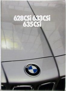 1981 BMW 628CSi 633CSi 635CSi Sales Brochure - Dutch Text