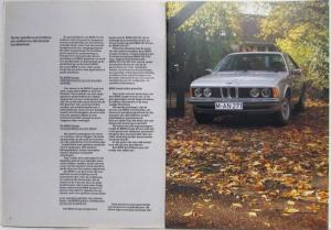 1981 BMW 628CSi 633CSi 635CSi Sales Brochure - Dutch Text
