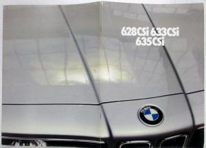 1981 BMW 628CSi 633CSi 635CSi Sales Brochure - Dutch Text