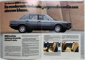 1981 BMW New 5-Series Sales Brochure - Dutch Text
