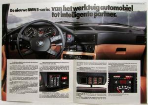 1981 BMW New 5-Series Sales Brochure - Dutch Text