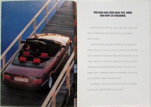 1993 BMW New 3-Series Convertible Sales Folder - Dutch Text