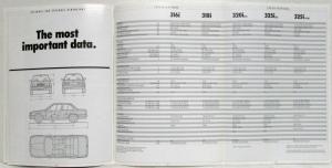 1989 BMW 316i 318i 320i 325i Sales Brochure - RHD