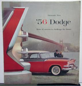 1956 Dodge Color Sales Brochure Royal Custom Royal Coronet V8 & 6 Large