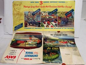 1953 Chevrolet Truck Dealer Sales Mailer Folder At Ease Teeter Chevy New York