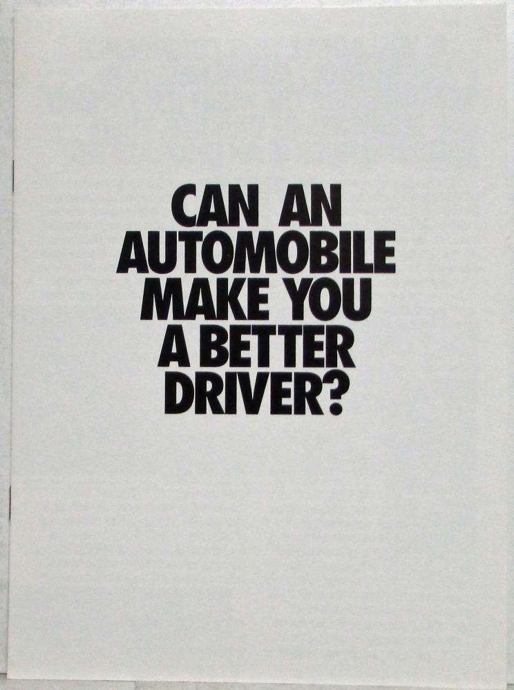 1992 BMW Can an Auto Make You a Better Driver Sales Brochure 3 5 7 8 Series