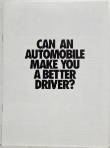 1992 BMW Can an Auto Make You a Better Driver Sales Brochure 3 5 7 8 Series