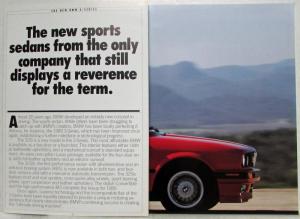 1988 BMW 325i 325is 325iX Sales Brochure