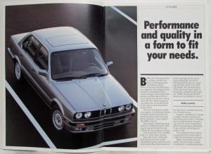 1988 BMW 325i 325is 325iX Sales Brochure