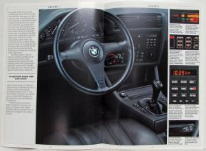 1988 BMW 325i 325is 325iX Sales Brochure