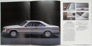 1985 Mercedes-Benz 380SEC and 500SEC Sales Brochure - German Text