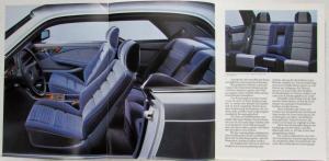 1985 Mercedes-Benz 380SEC and 500SEC Sales Brochure - German Text