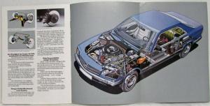 1985 Mercedes-Benz 380SEC and 500SEC Sales Brochure - German Text