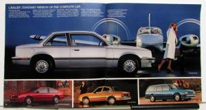 1982 Chevrolet Cavalier Sedan Coupe CL Custom Wagon Sales Brochure