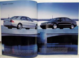 2001 Mercedes-Benz S-Class What Will Cars Do Next Sales Brochure