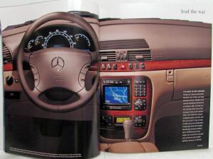 2001 Mercedes-Benz S-Class What Will Cars Do Next Sales Brochure