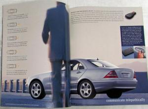 2001 Mercedes-Benz S-Class What Will Cars Do Next Sales Brochure