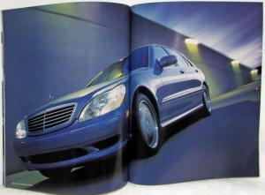 2001 Mercedes-Benz S-Class What Will Cars Do Next Sales Brochure