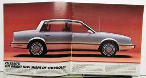 1982 Chevrolet Celebrity Sedan Coupe Features Sales Brochure