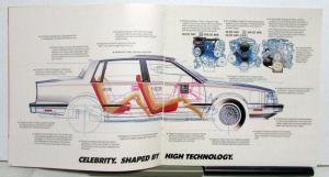 1982 Chevrolet Celebrity Sedan Coupe Features Sales Brochure