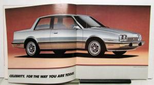 1982 Chevrolet Celebrity Sedan Coupe Features Sales Brochure
