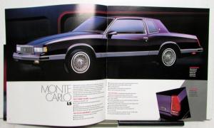 1987 Chevrolet Monte Carlo SS LS Features Sales Brochure
