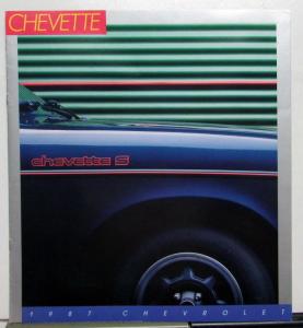 1987 Chevrolet Chevette Coupe Sedan CS S Hatchback Features Sales Brochure