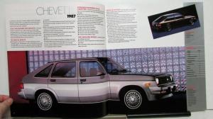 1987 Chevrolet Chevette Coupe Sedan CS S Hatchback Features Sales Brochure