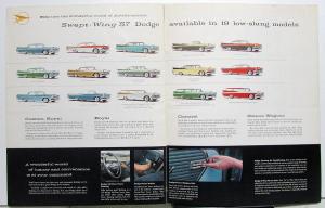 1957 Dodge Custom Royal Coronet Wagons Lancer Sierra XL Swept Wing Sale Brochure