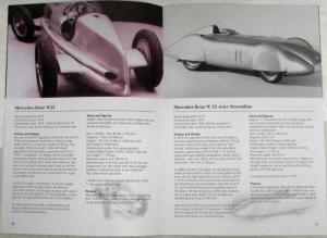 2001 Mercedes-Benz The Story of Passion Goodwood Brochure
