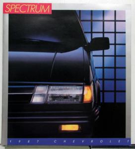 1987 Chevrolet Spectrum Coupe Sedan Features Sales Brochure