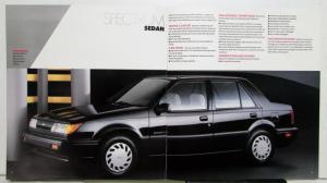 1987 Chevrolet Spectrum Coupe Sedan Features Sales Brochure