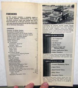 1969 Chevrolet Truck Dealer Understanding The Chevy Air-Brake Systems HD Models