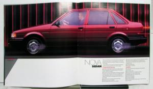 1987 Chevrolet Nova CL Hatchback Features Sales Brochure