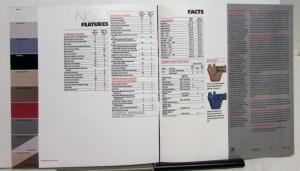 1987 Chevrolet Nova CL Hatchback Features Sales Brochure