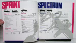 1987 Chevrolet Beretta Camaro Chevette Nova S10 Pickups Caprice Fleet Brochure