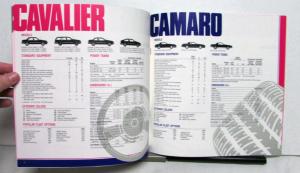 1987 Chevrolet Beretta Camaro Chevette Nova S10 Pickups Caprice Fleet Brochure