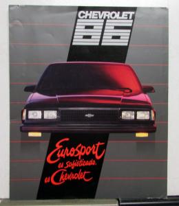 1986 Chevrolet Eurosport 50th Anniversary Sales Sheet SPANISH TEXT