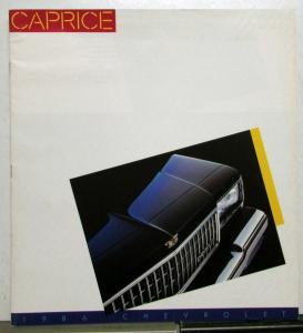 1986 Chevrolet Caprice Classic Brougham Wagon Features Sales Brochure