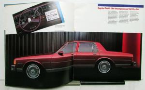 1986 Chevrolet Caprice Classic Brougham Wagon Features Sales Brochure