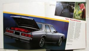 1986 Chevrolet Caprice Classic Brougham Wagon Features Sales Brochure