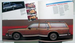 1986 Chevrolet Caprice Classic Brougham Wagon Features Sales Brochure