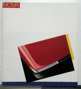 1986 Chevrolet Nova CL Hatchback Features Sales Brochure