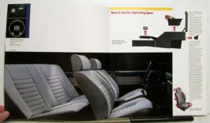 1986 Chevrolet Nova CL Hatchback Features Sales Brochure