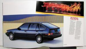 1986 Chevrolet Nova CL Hatchback Features Sales Brochure