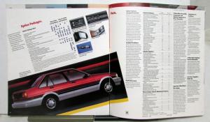 1986 Chevrolet Nova CL Hatchback Features Sales Brochure