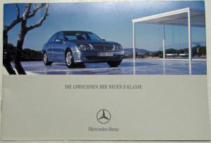 2002 Mercedes-Benz Sedans of the New E-Class Sales Brochure - German Text