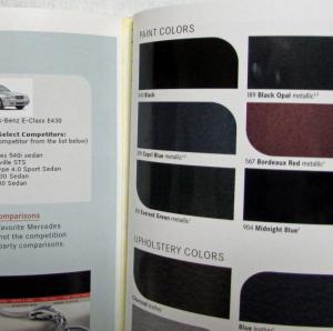 2002 Mercedes-Benz E-Class Sales Brochure