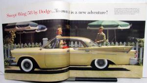 1958 Dodge Swept Wing Sales Brochure Royal Custom Royal Coronet Lancer Wagons