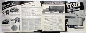 1937 GMC TT 218 Semi Trailer Dealer Sales Brochure Original TT-218H